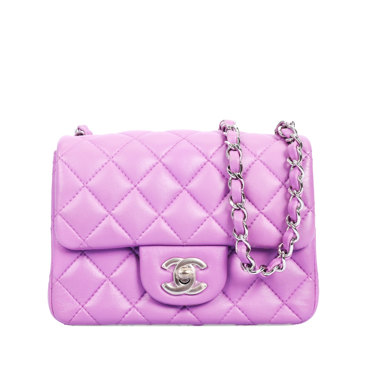 Pre-Owned Chanel Classic Flap Pink Calfskin 15877308