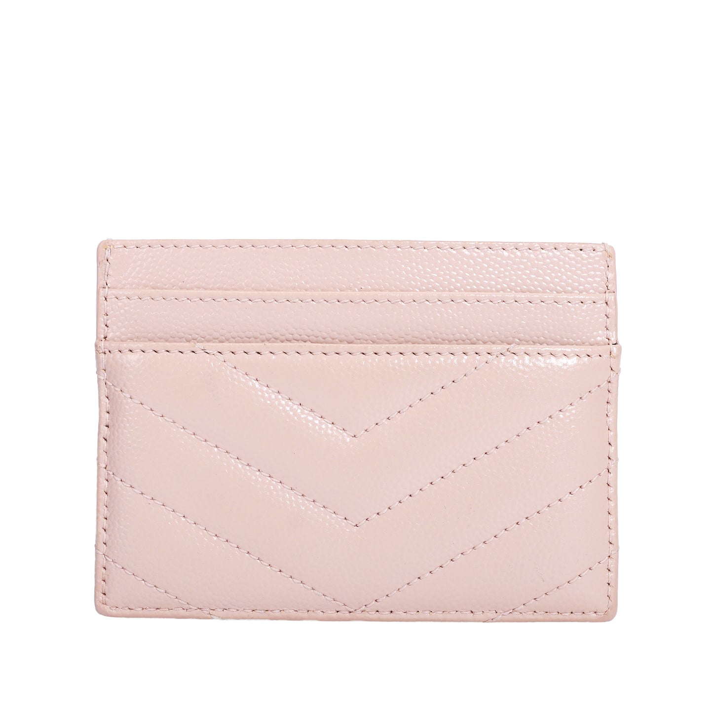 Pre-Owned Saint Laurent YSL CASSANDRE Pink Calfskin Wallet  16488209