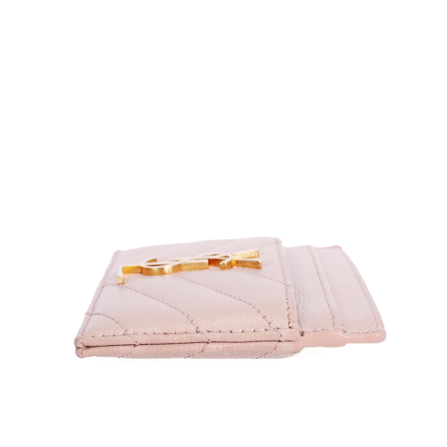 Pre-Owned Saint Laurent YSL CASSANDRE Pink Calfskin Wallet  16488209