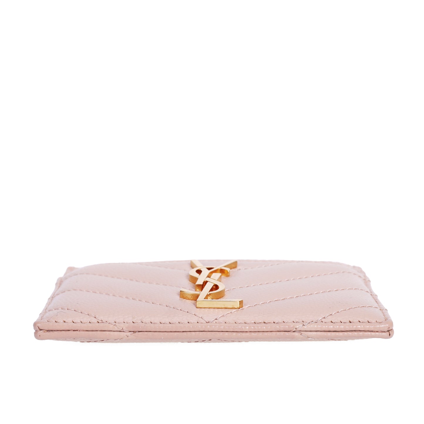 Pre-Owned Saint Laurent YSL CASSANDRE Pink Calfskin Wallet  16488209