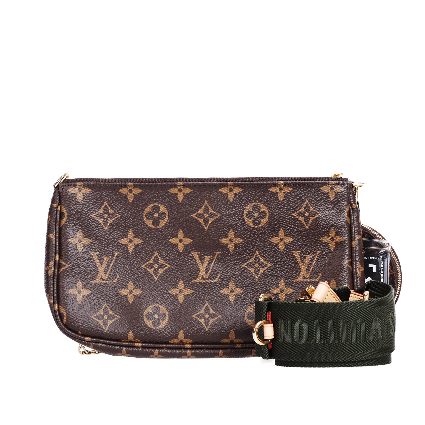 Pre-Owned Louis Vuitton Multi Pochette Accessoires Brown Coated Canvas Shoulder Bag 16767165