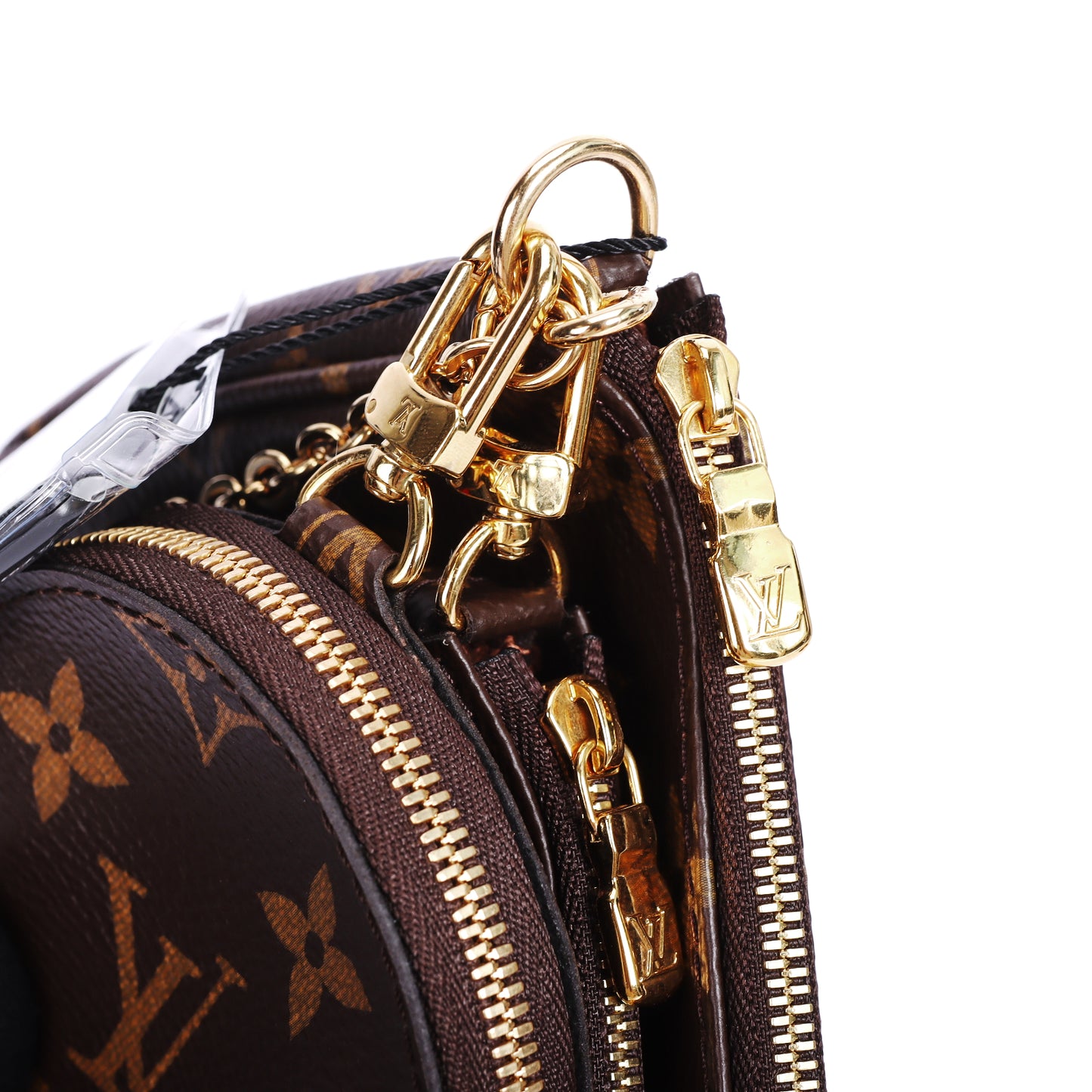 Pre-Owned Louis Vuitton Multi Pochette Accessoires Brown Coated Canvas Shoulder Bag 16767165