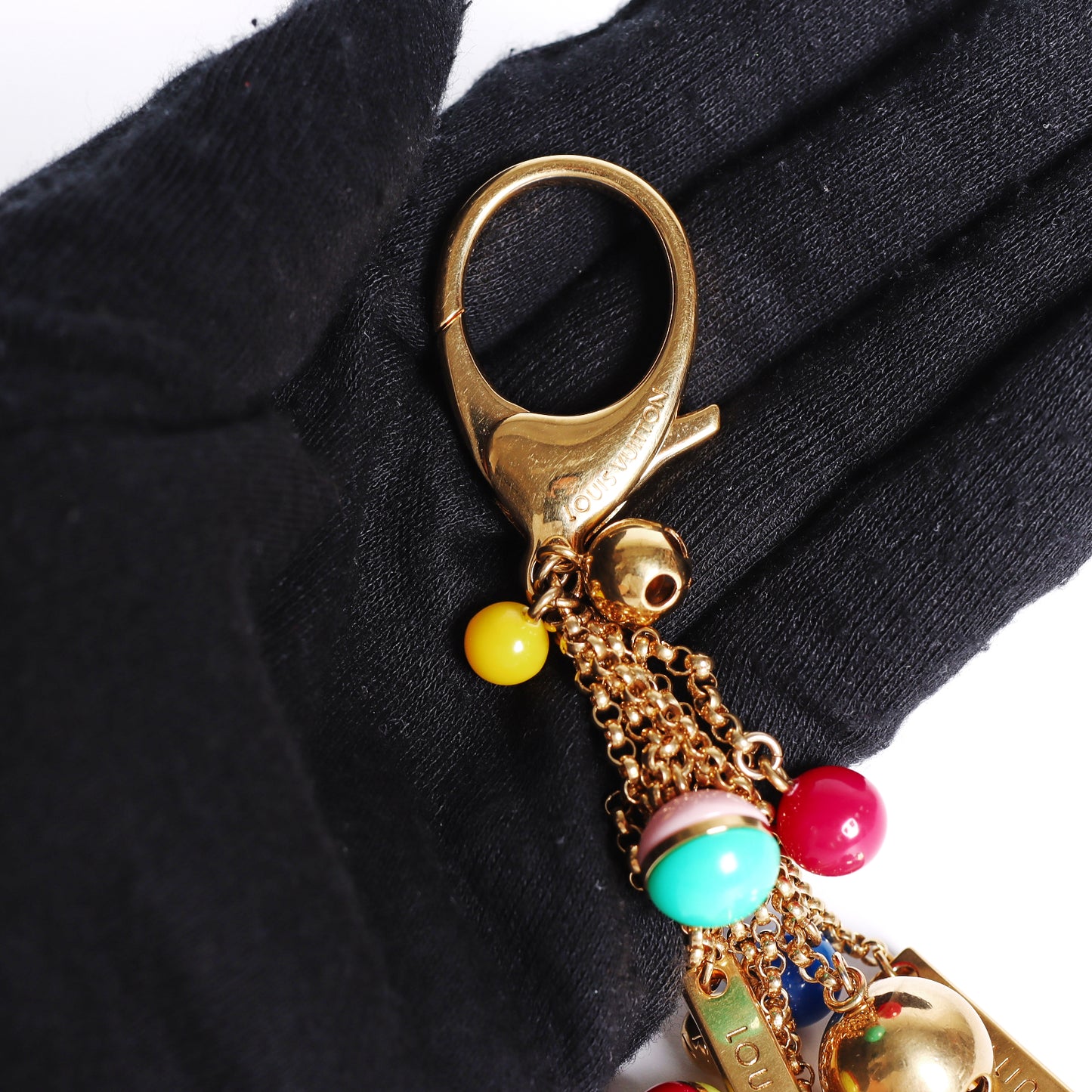 Pre-Owned Louis Vuitton Multicolore Globe Bag Charm Gold 17906373