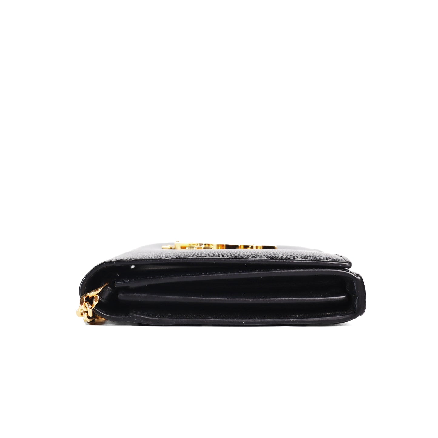 Pre-Owned Saint Laurent Kate Black Calfskin  Wallet on Chain 18055671