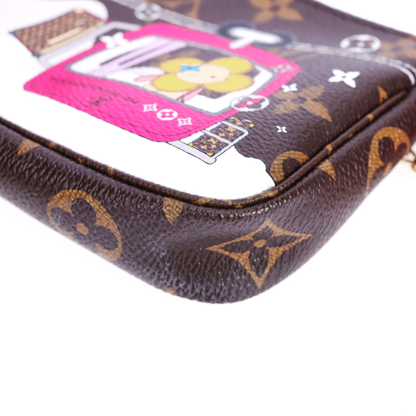 Pre-Owned Louis Vuitton Pochette Accessoires Monogram  Brown Coated Canvas  Small Leather Goods 18809526