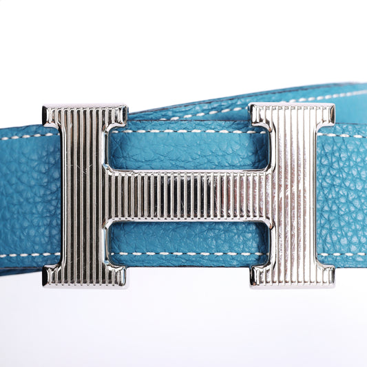 hermes blue belt 19630571