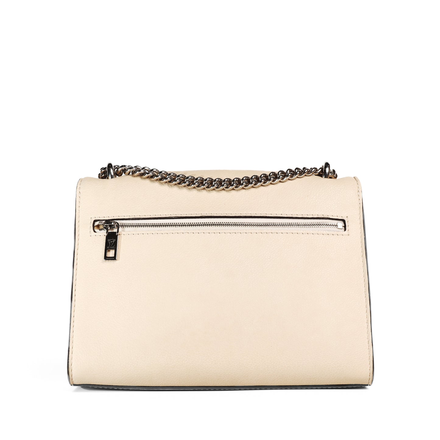 Pre-Owned Louis Vuitton Mylockme White Calfskin Leather Crossbody Bag 19930696