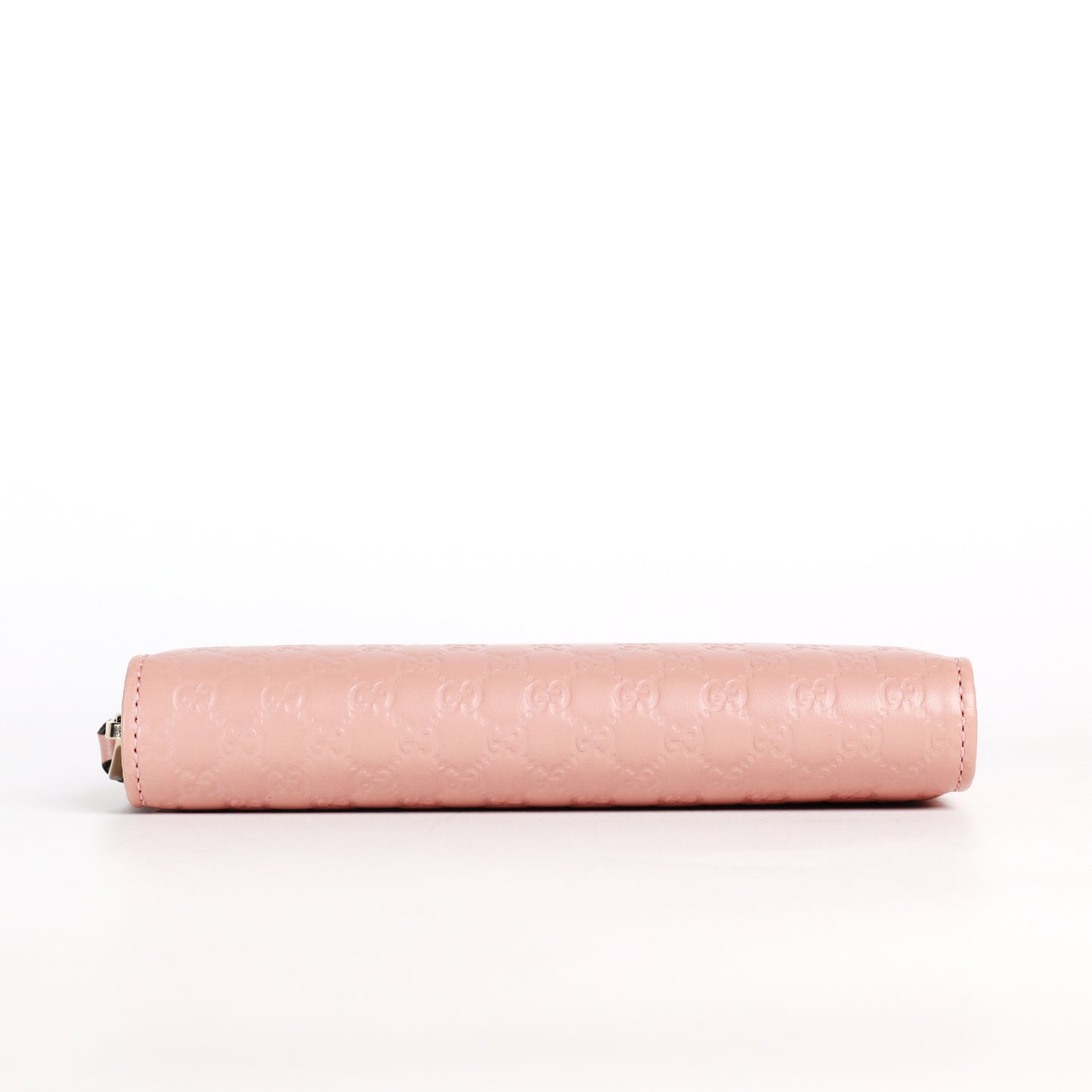 Pre-Owned Gucci Guccissima Pink Calfskin Zip-Around Long Wallet 20872270