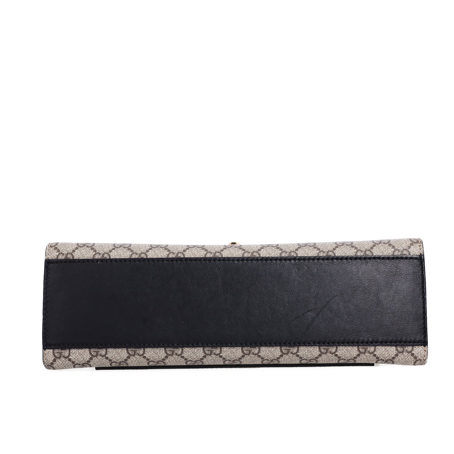 Pre-Owned Gucci Padlock GG Supreme Beige Coated Canvas Shoulder Bag 21992284