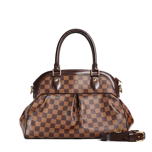Pre-Owned Louis Vuitton Trevi Brown Damier Ebene Coated Canvas Shoulder Bag 24799340