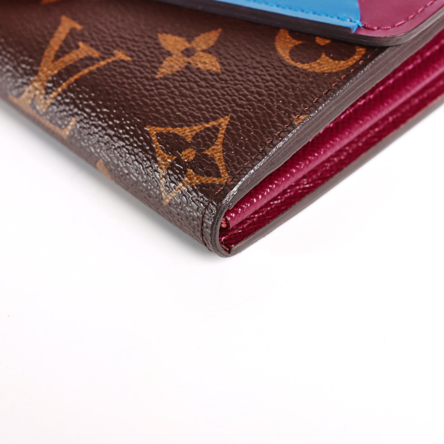 Pre-owned LOUIS VUITTON Monogram Multicolor Calfskin Leather Wallet 24814236