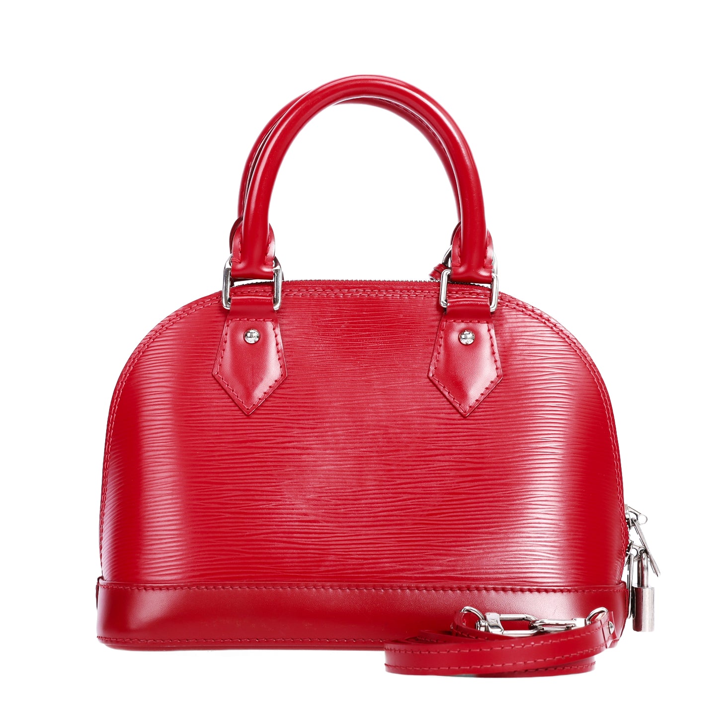 Pre-Owned Louis Vuitton Alma BB Red Epi Calfskin Leather Shoulder Bag 25079498