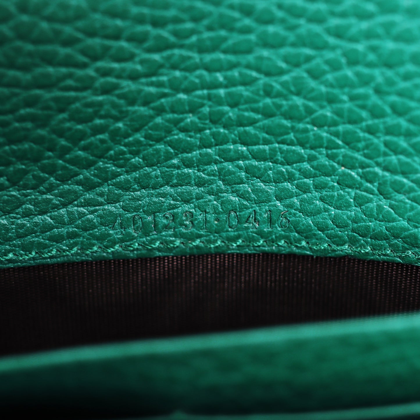 Pre-Owned Gucci Dionysus Green Calfskin  Wallet on Chain 25234806