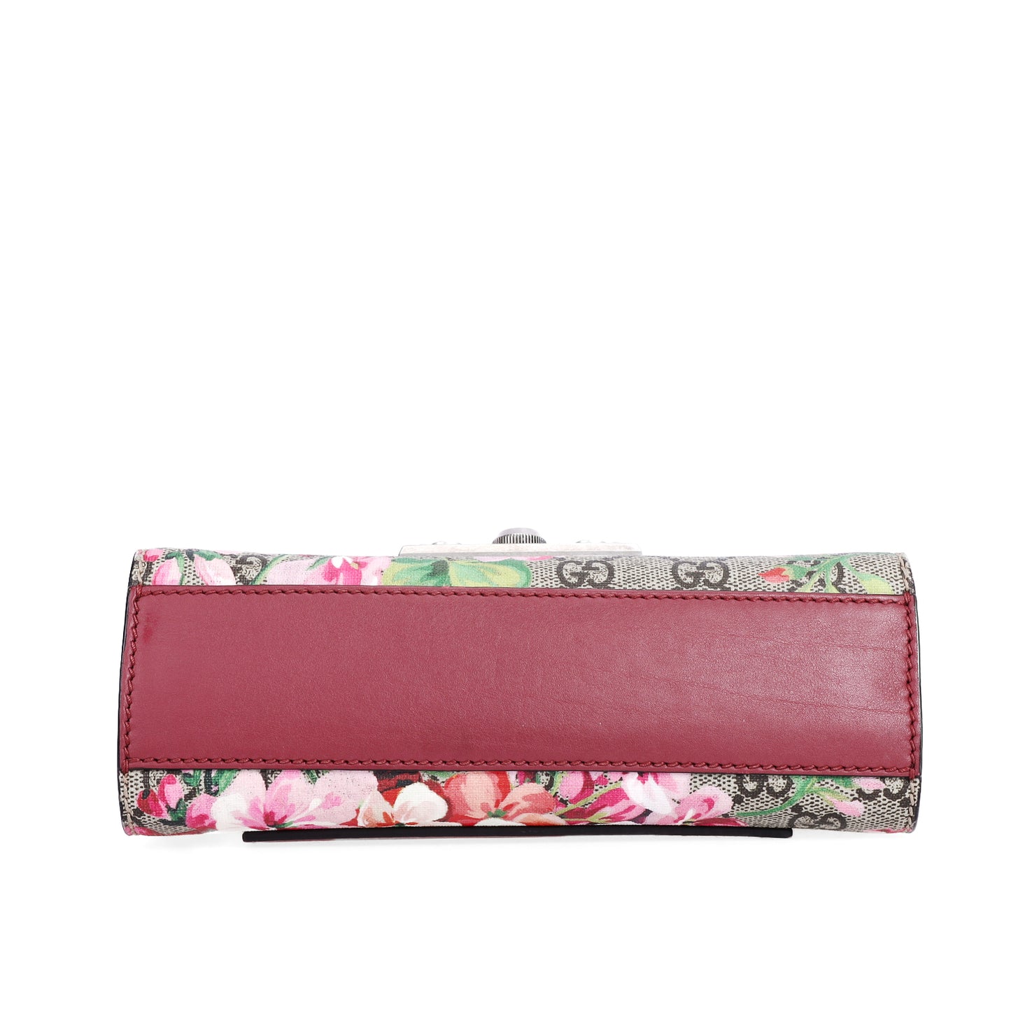 Pre-Owned Gucci Padlock GG Blooms Beige Coated Canvas Shoulder Bag 26879263