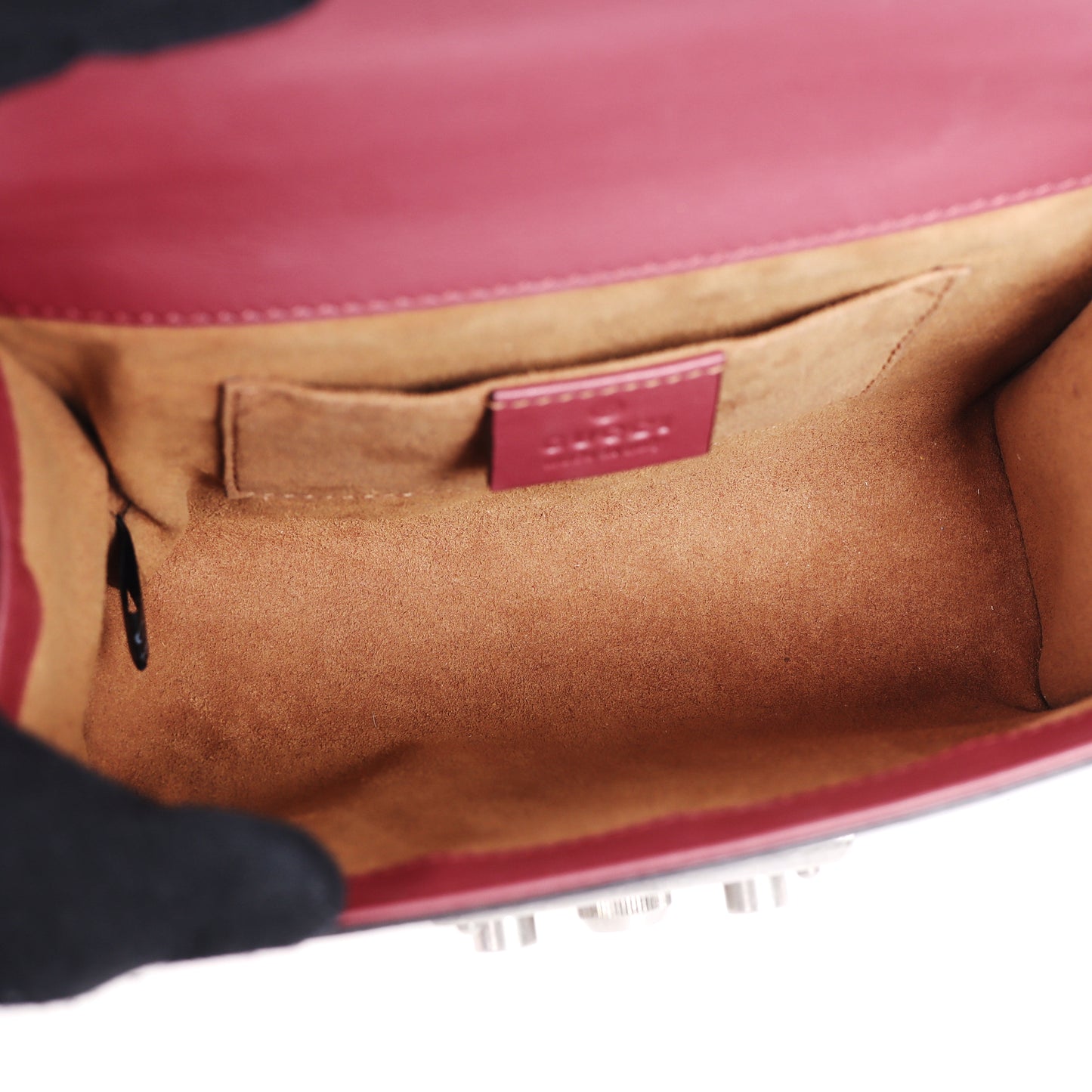 Pre-Owned Gucci Padlock GG Blooms Beige Coated Canvas Shoulder Bag 26879263