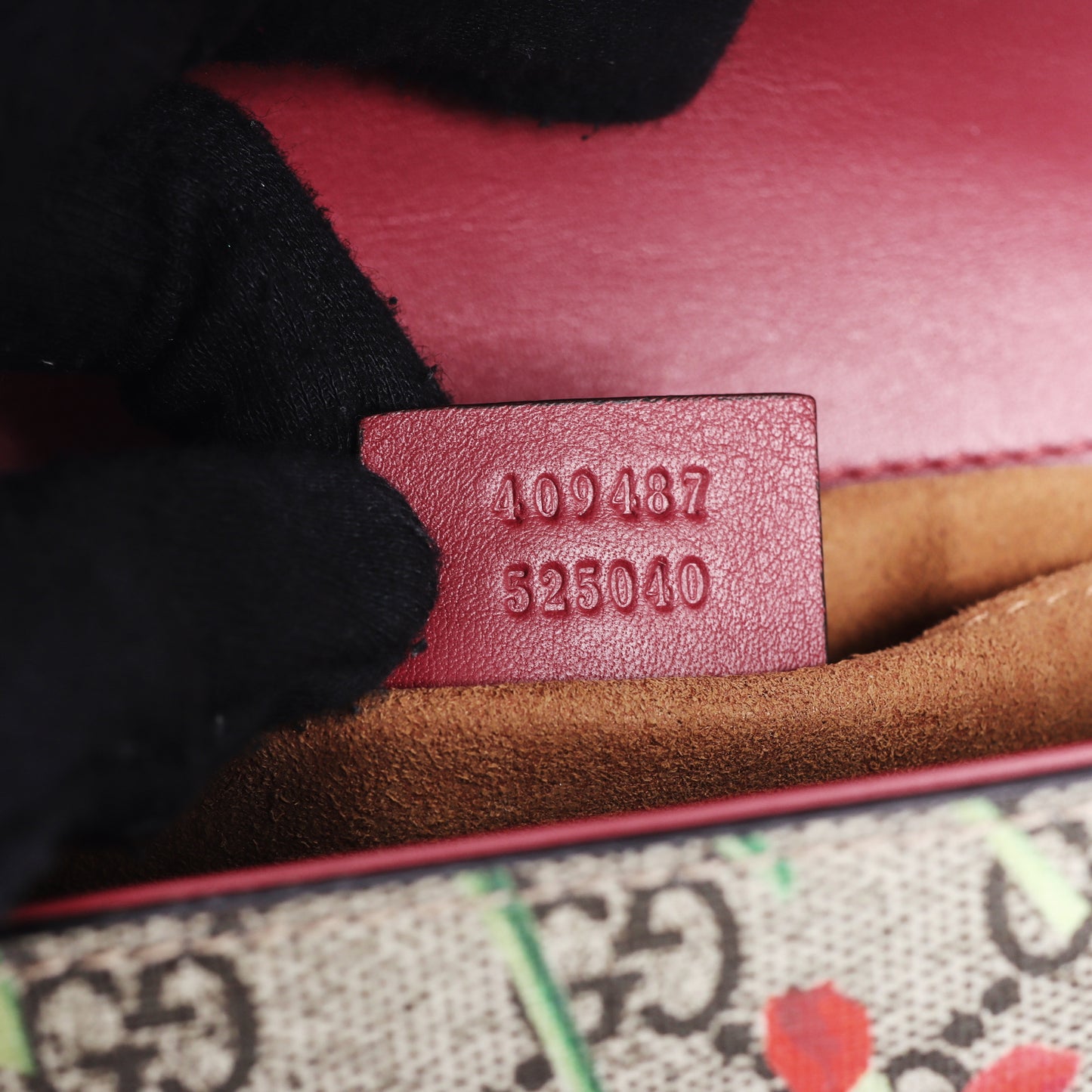 Pre-Owned Gucci Padlock GG Blooms Beige Coated Canvas Shoulder Bag 26879263