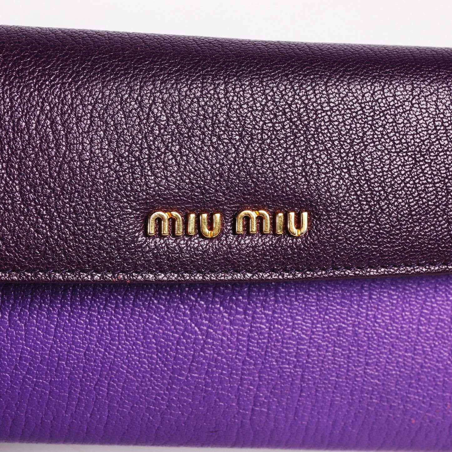 Pre-Owned Miu Miu Multicolour  Calfskin Long Wallet 30296727