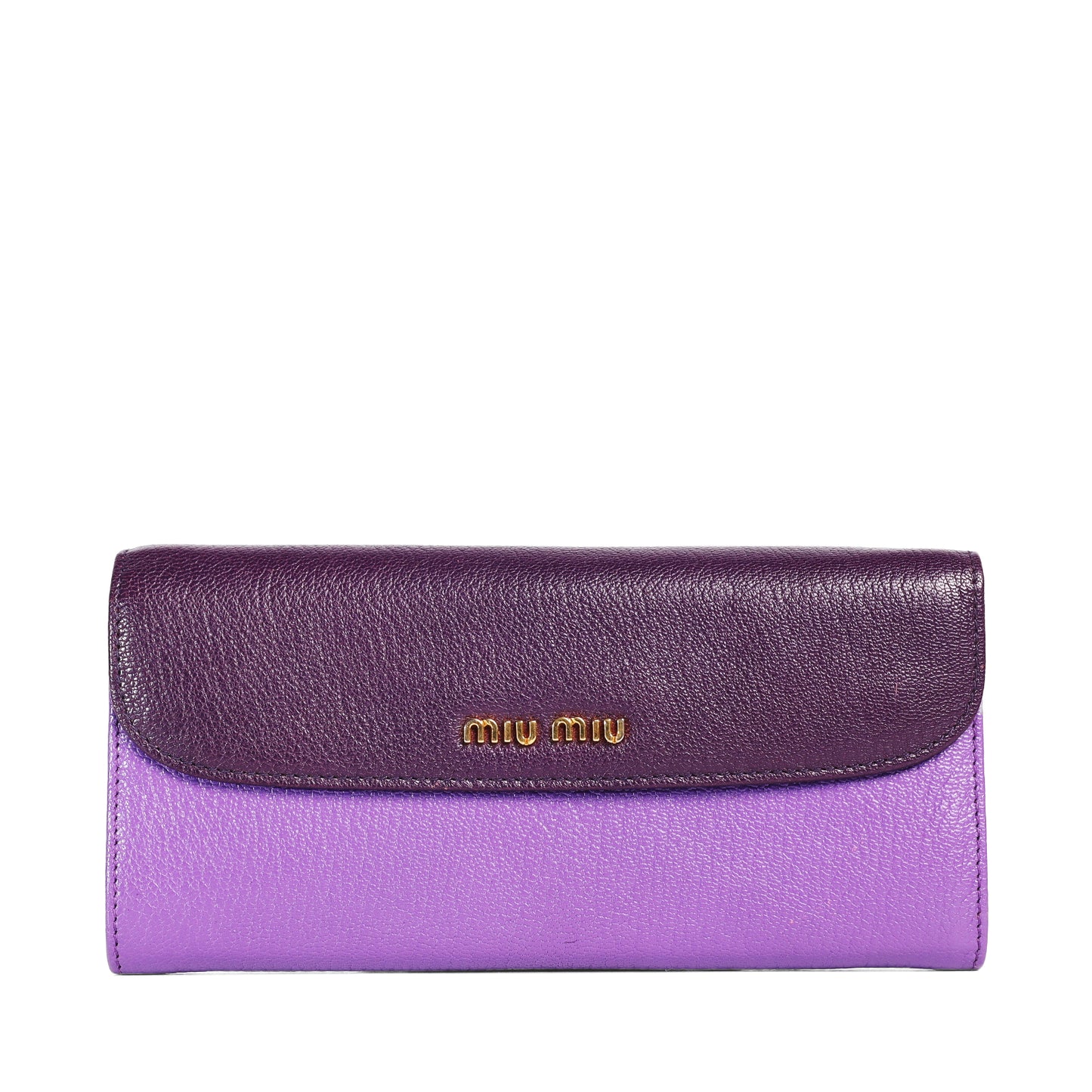 Pre-Owned Miu Miu Multicolour  Calfskin Long Wallet 30296727