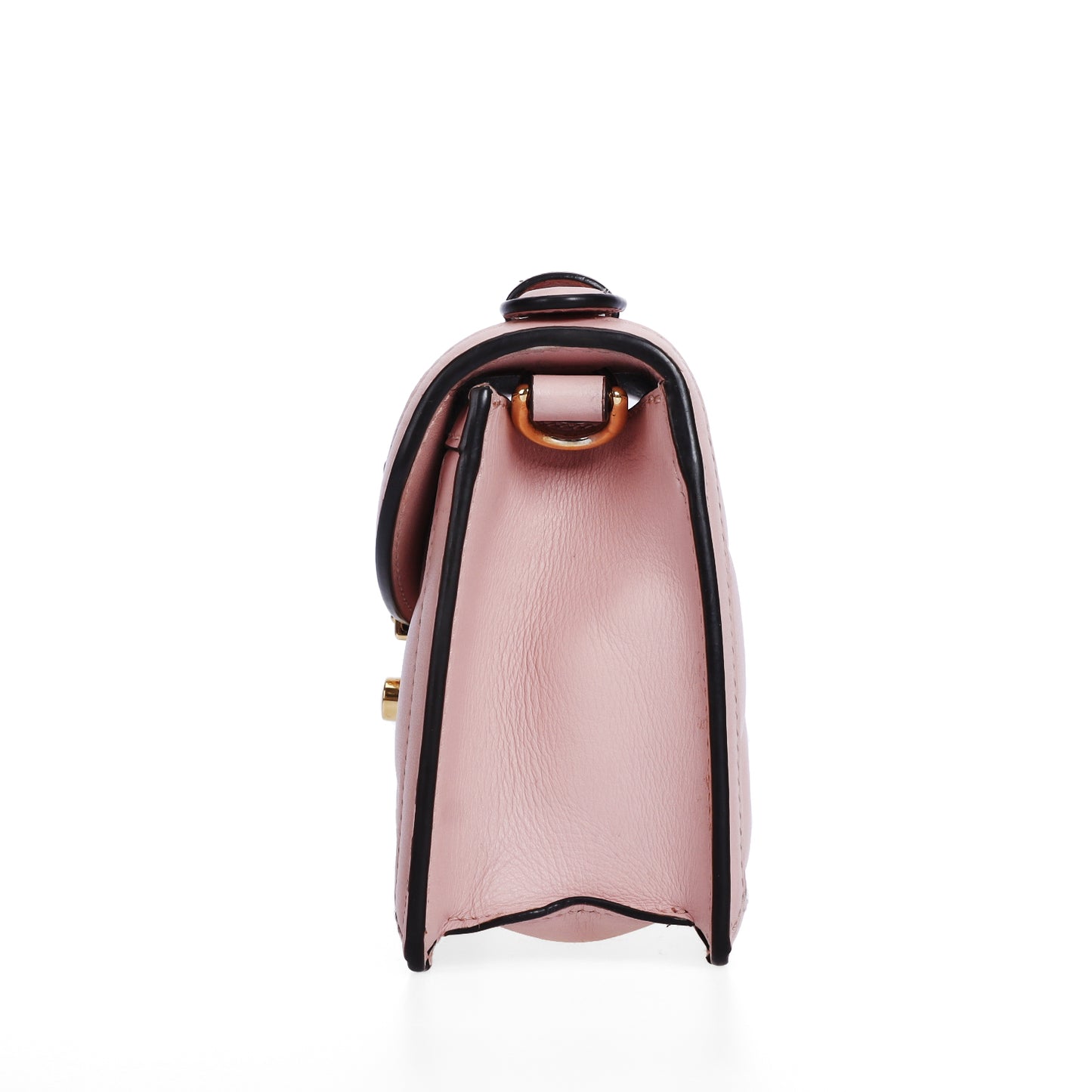 Pre-Owned Gucci  Matlase  GG Pink Quilted Calfskin Shoulder Bag 30849742 C