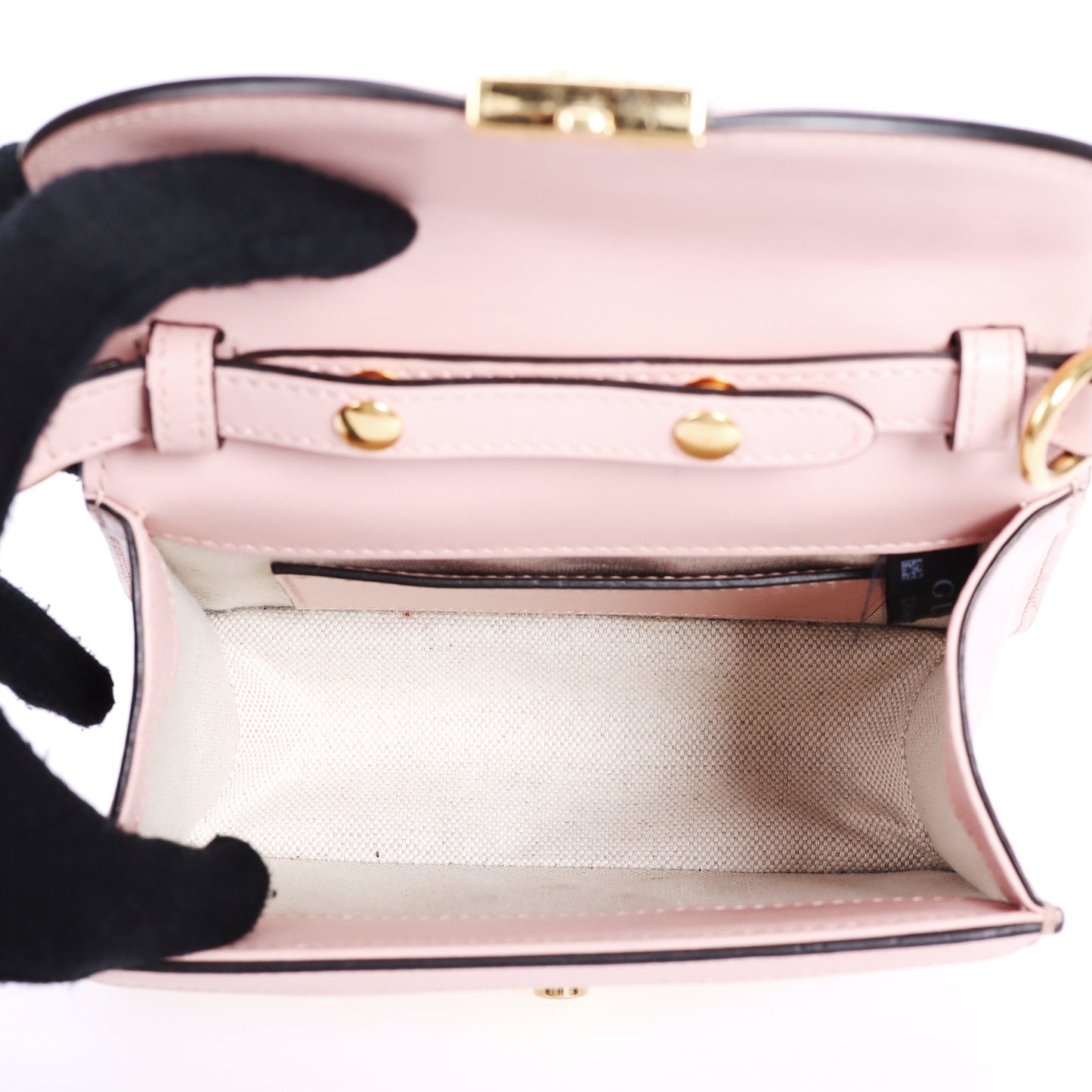 Pre-Owned Gucci  Matlase  GG Pink Quilted Calfskin Shoulder Bag 30849742 C