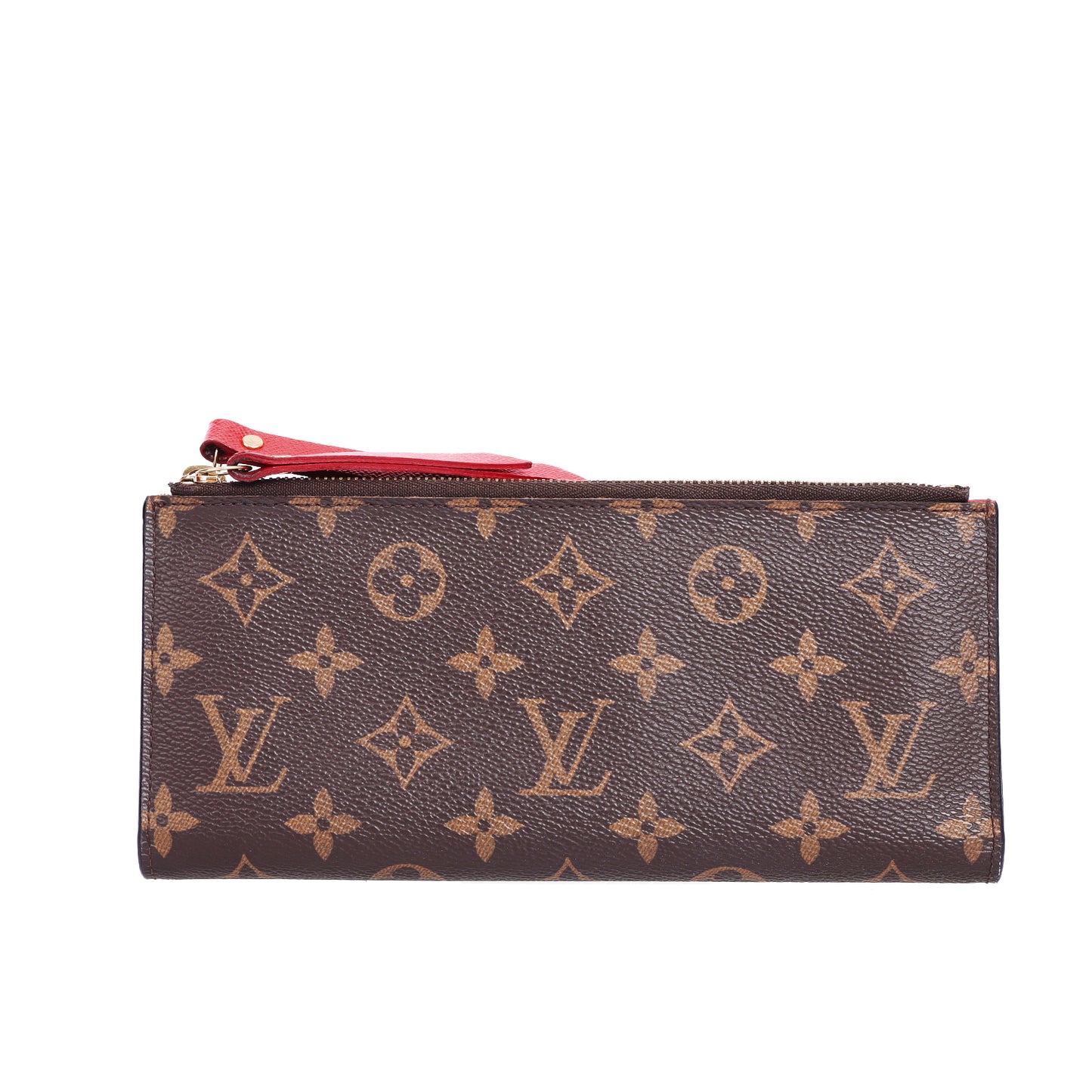 Pre-Owned Louis Vuitton Adele Brown Coated Canvas Wallet 30998047