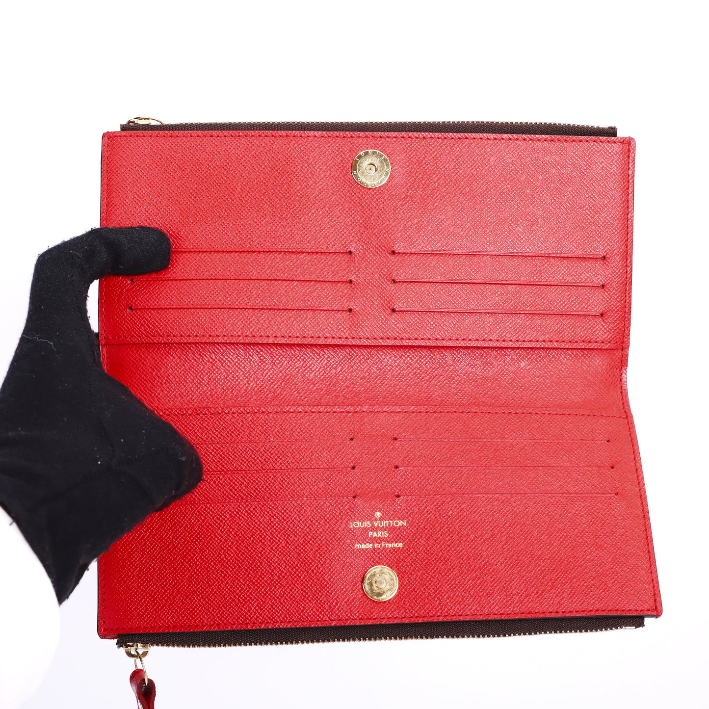 Pre-Owned Louis Vuitton Adele Brown Coated Canvas Wallet 30998047