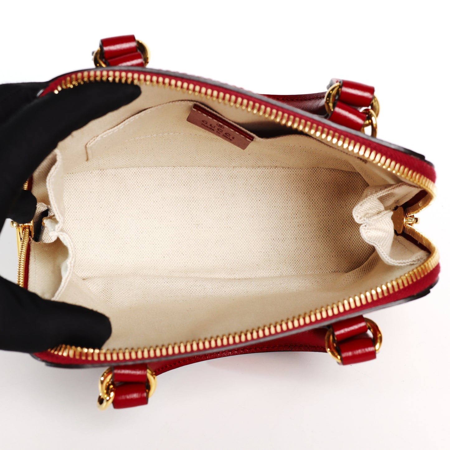 Pre-Owned Gucci Horsebit 1955 GG Beige Coated Canvas Shoulder Bag 31090616