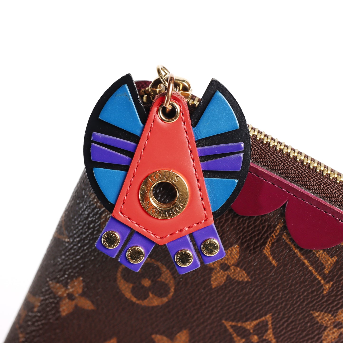 Pre-Owned Louis Vuitton Zip Around Monogram Brown Coated Canvas Wallet 33250315