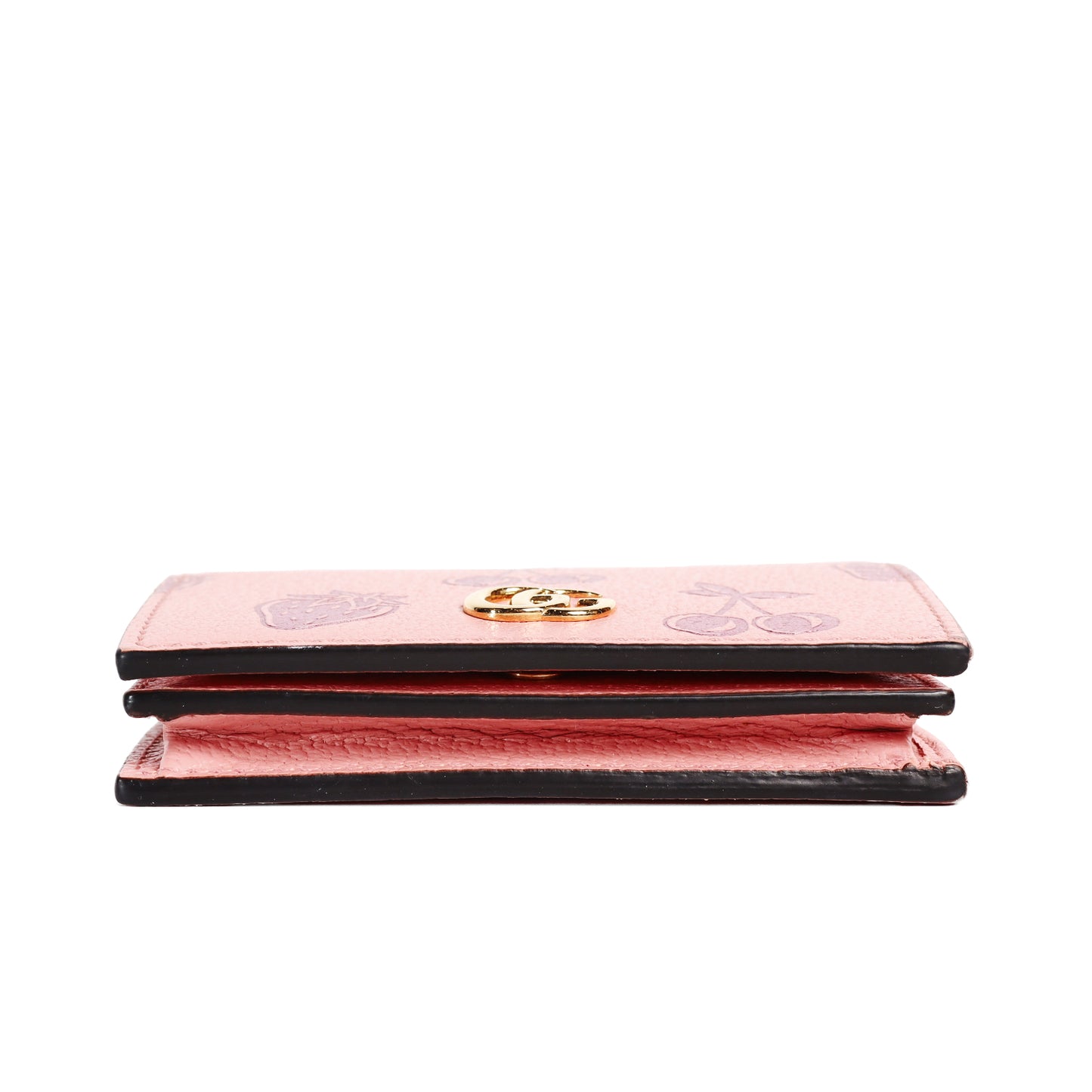 Pre-Owned Gucci Strawberry Pink Calfskin Wallet 33826848