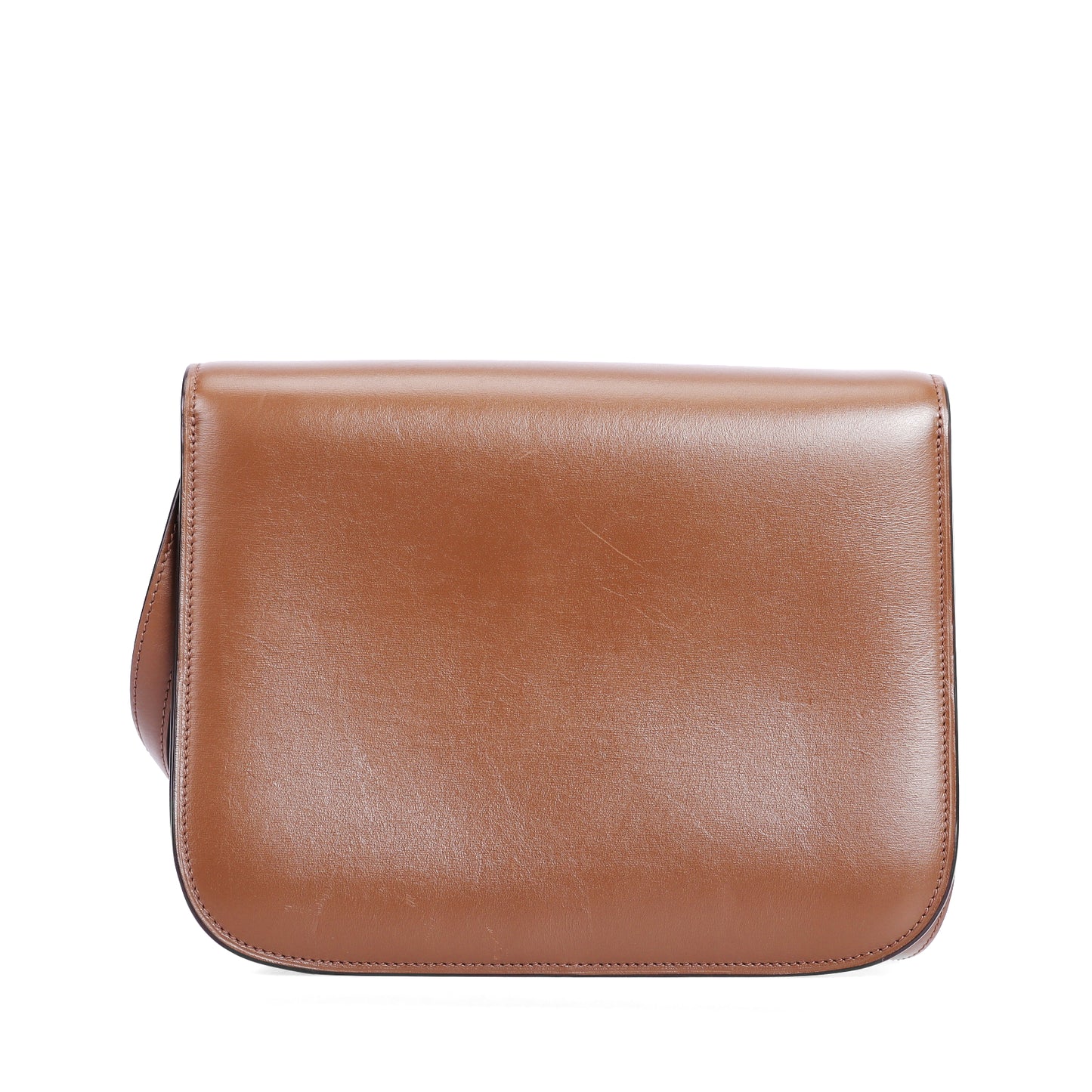 Pre-Owned Céline Brown Smooth Calfskin Leather Box Crossbody Bag 33846385