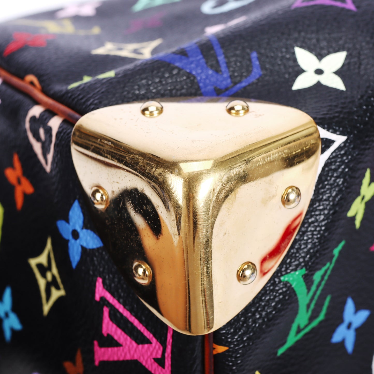 Pre-Owned Louis Vuitton Speedy 30 Black Murakami Coated Canvas Top Handle Bag 34206363