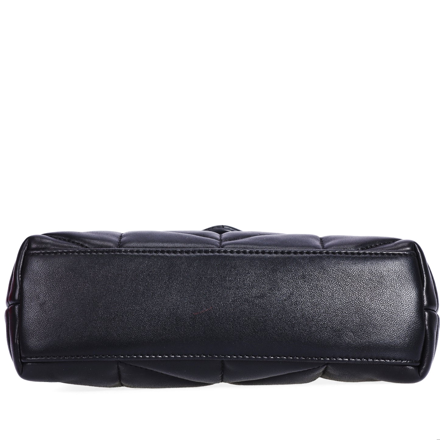 Pre-Owned Saint Laurent Loulou Puffer Black Lambskin Leather Shoulder Bag 34941185