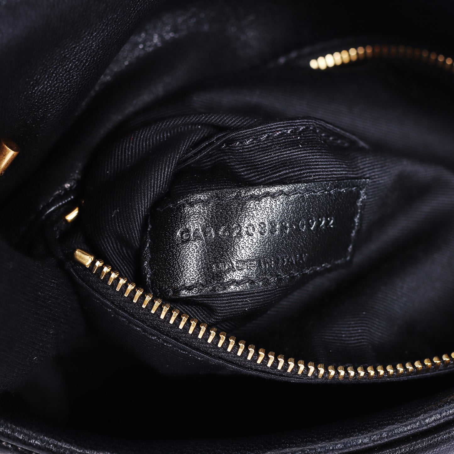 Pre-Owned Saint Laurent Loulou Puffer Black Lambskin Leather Shoulder Bag 34941185
