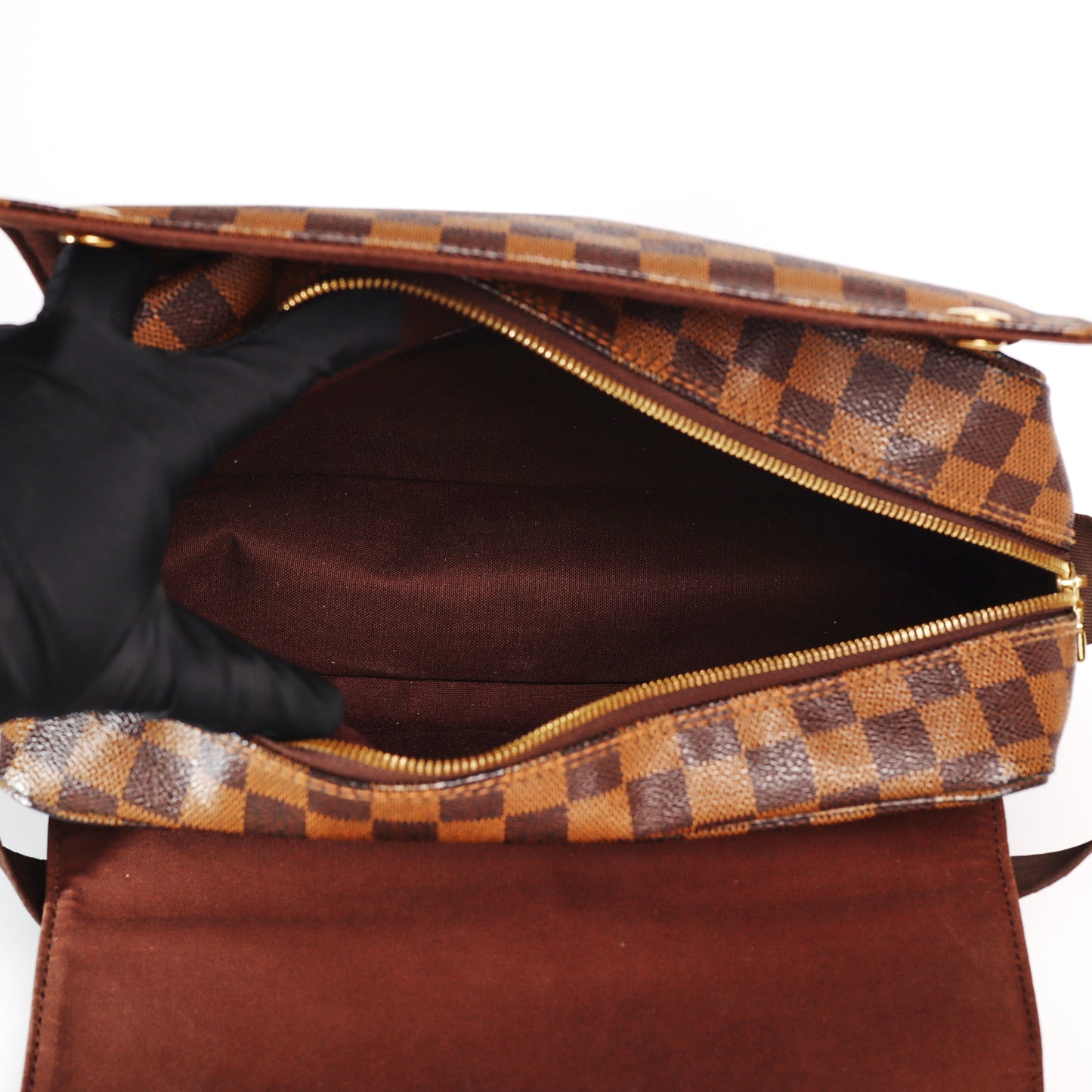 Pre-Owned Louis Vuitton Naviglio Damier Ebene Coated Canvas Crossbody Bag 35624940