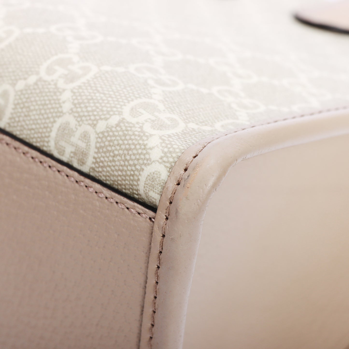 Pre-Owned Gucci GG Supreme Beige Coated Canvas Shoulder Bag 35745906