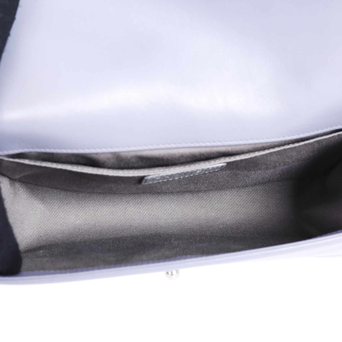 Pre-Owned Chanel Boy Lavender Lambskin Crossbody Bag 36708851 L