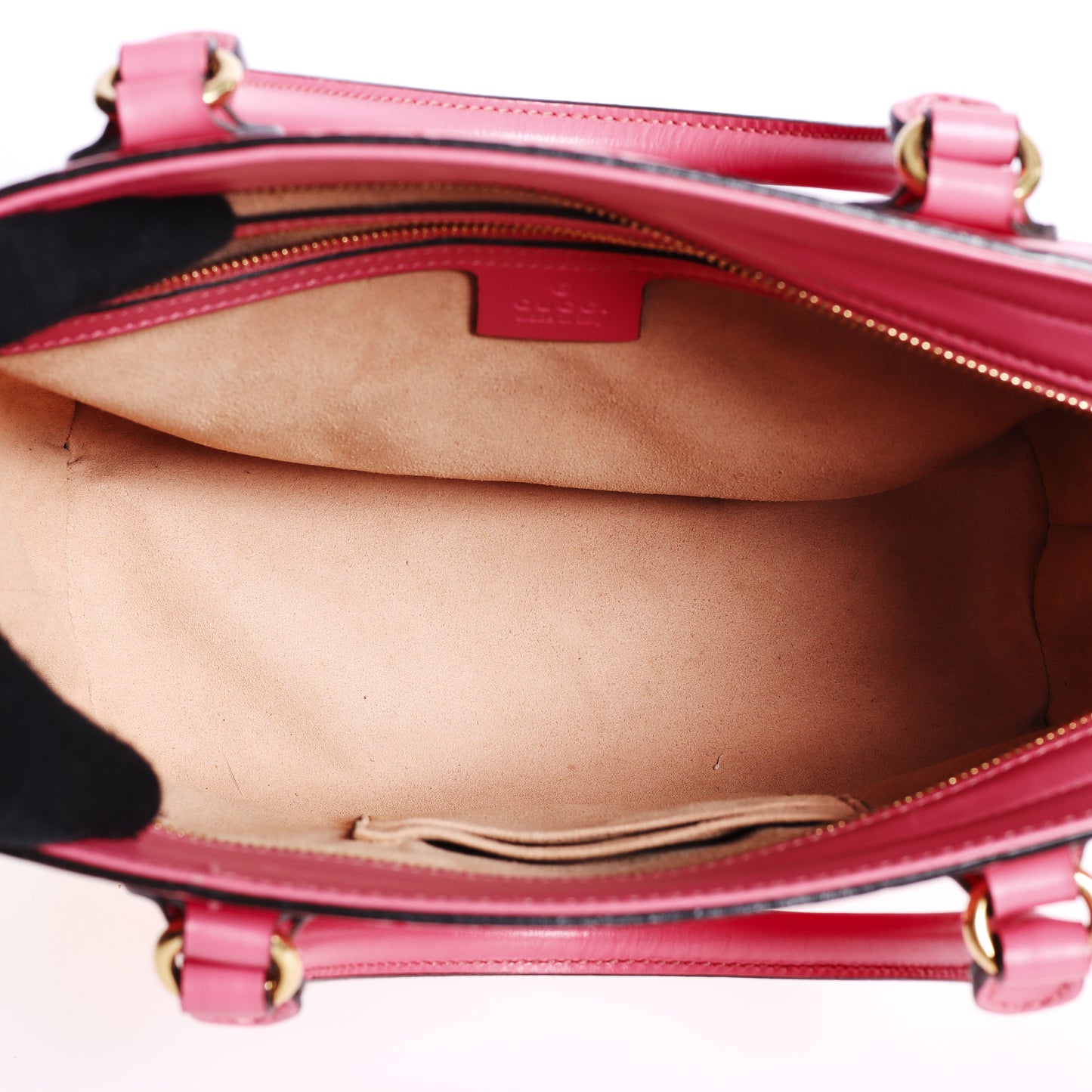 Pre-Owned Gucci Guccissima Pink Calfskin Shoulder Bag 39876849