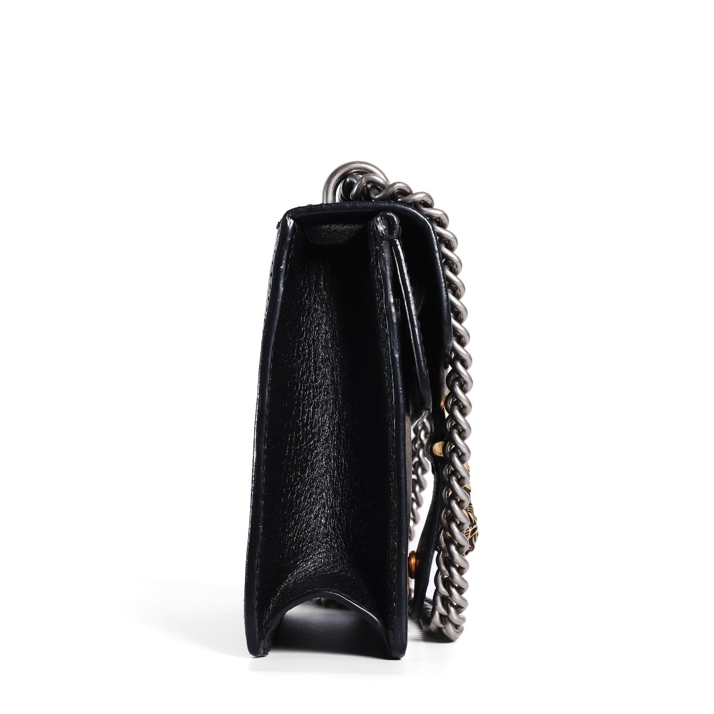 Pre-Owned Gucci Dionysus Black Calfskin Shoulder Bag 40799391