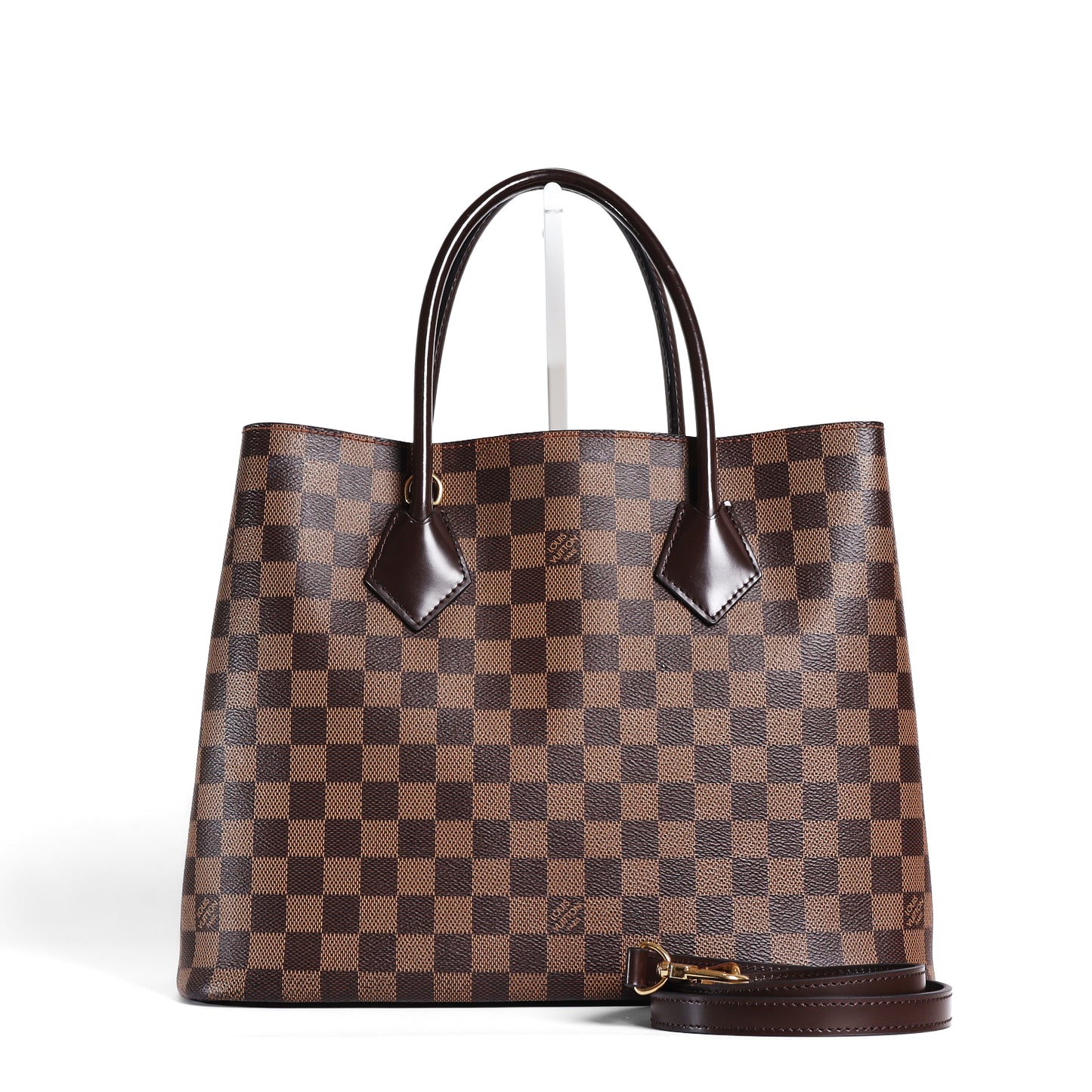 Pre-Owned Louis Vuitton V Tote Brown Damier Ebene Coated Canvas Tote Bag 43012952