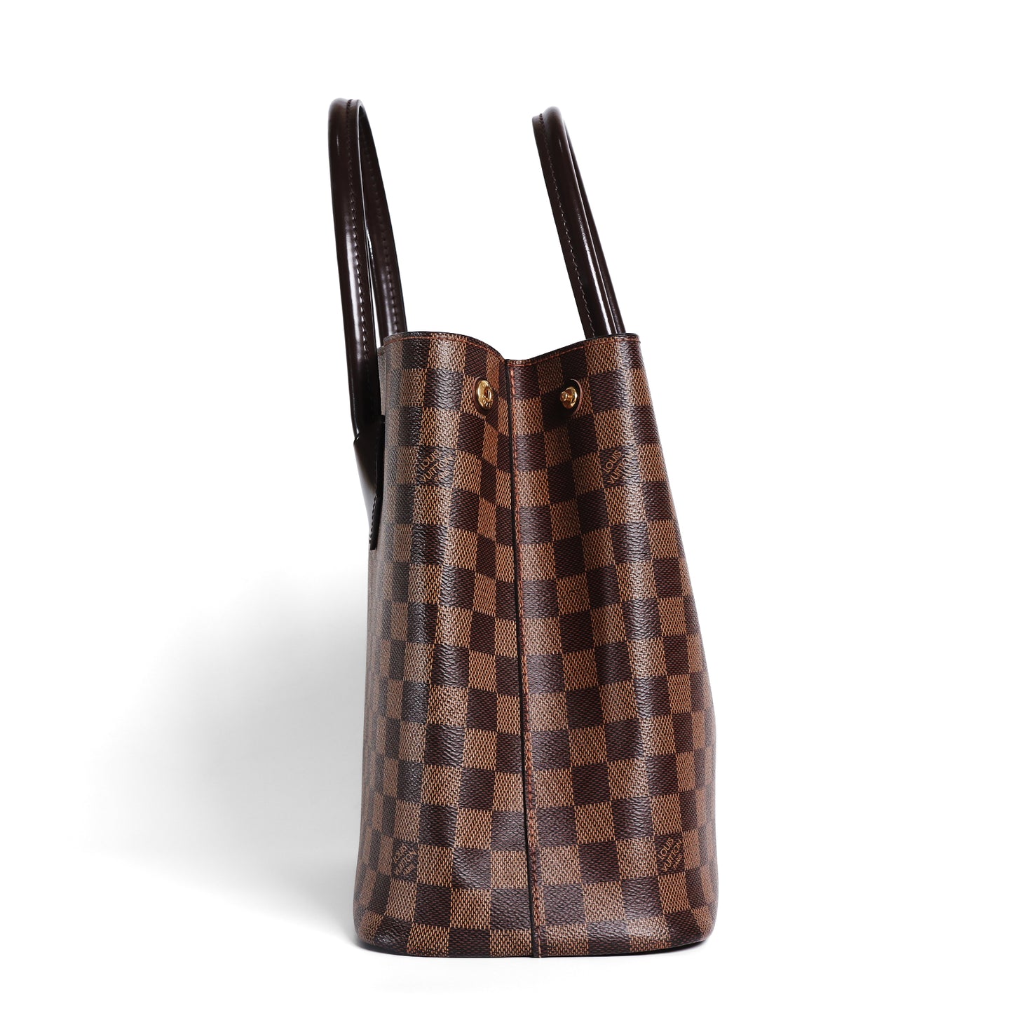 Pre-Owned Louis Vuitton V Tote Brown Damier Ebene Coated Canvas Tote Bag 43012952