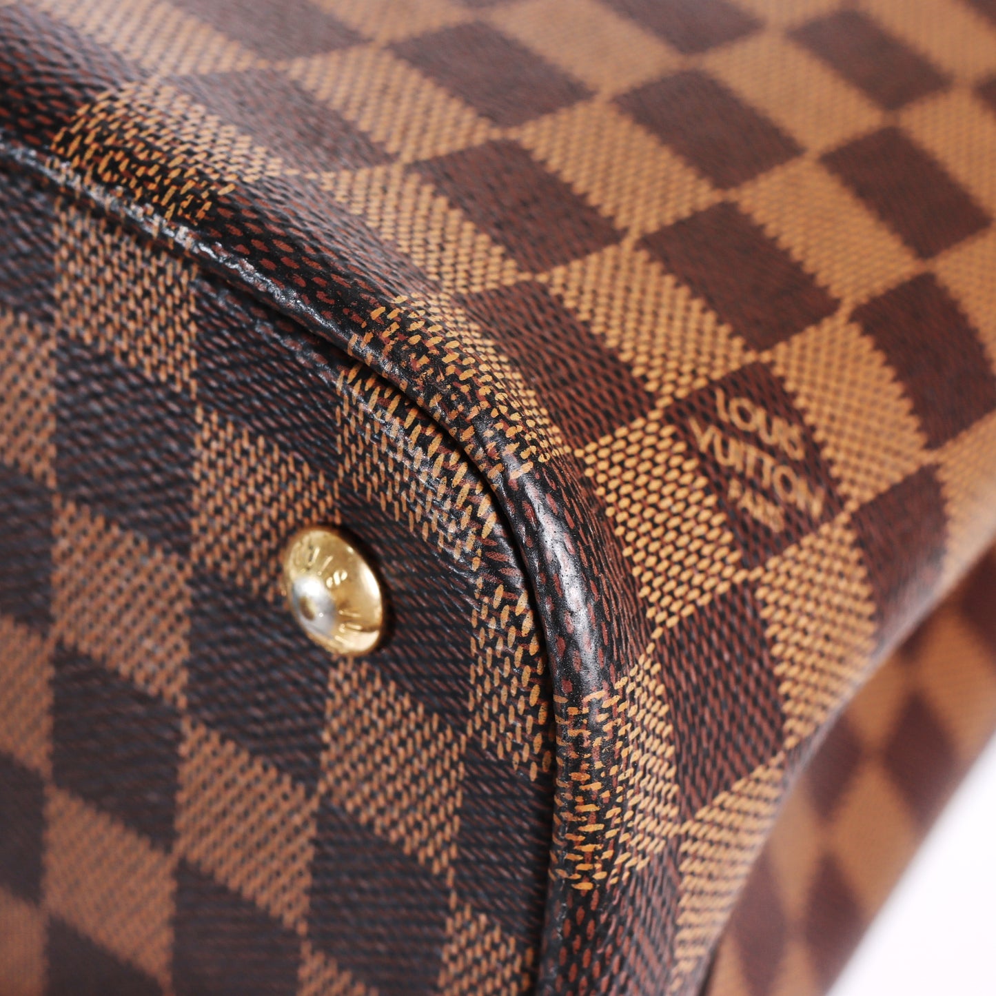 Pre-Owned Louis Vuitton V Tote Brown Damier Ebene Coated Canvas Tote Bag 43012952