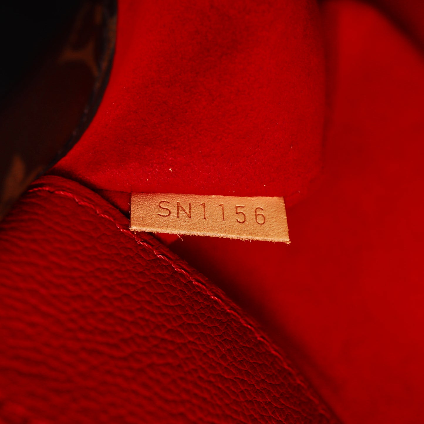 Pre-Owned Louis Vuitton Pallas MM Monogram Brown Coated Canvas Shoulder Bag 43120706