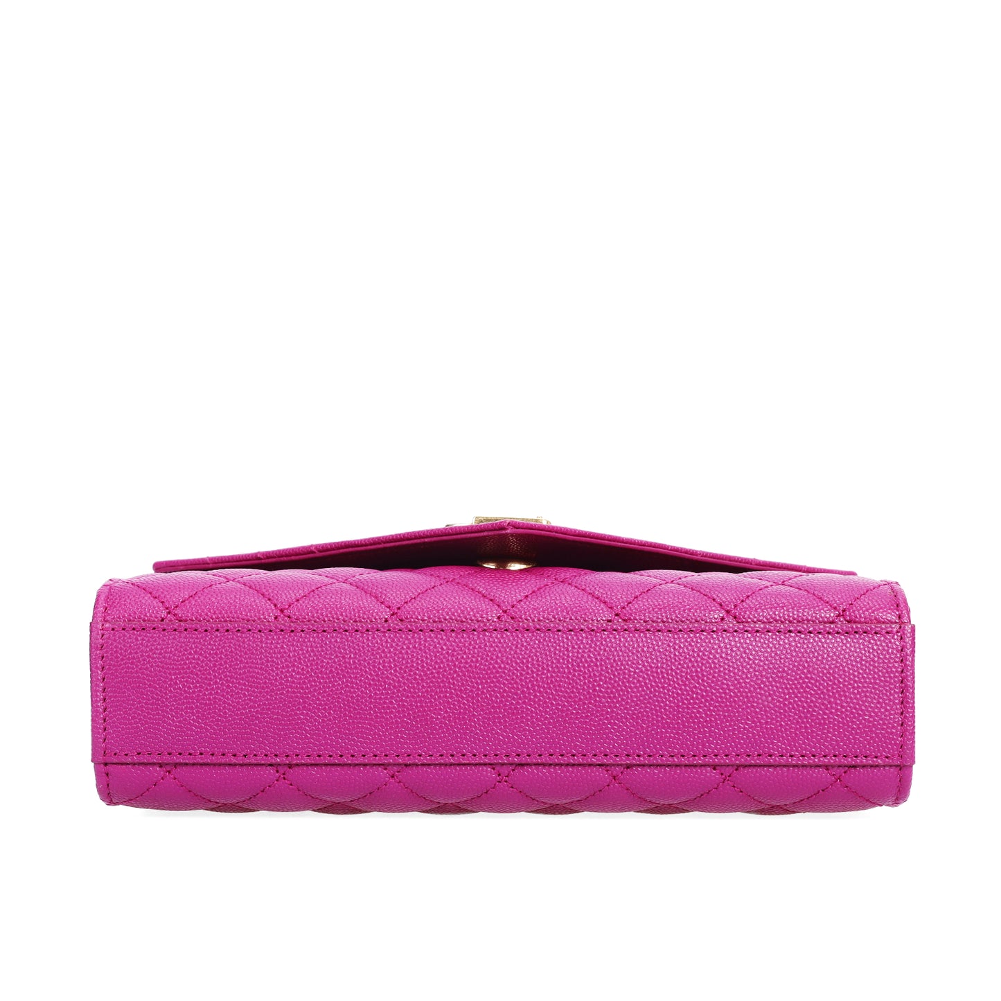 Pre-Owned Saint Laurent YSL Envelope Pink Grainy Leather Shoulder Bag 45258817 L