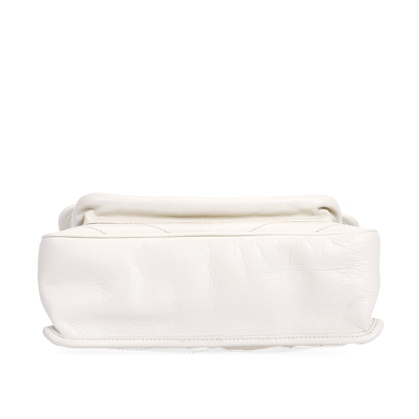 Pre-Owned Saint Laurent Niki White Calfskin Shoulder Bag 45316153 L