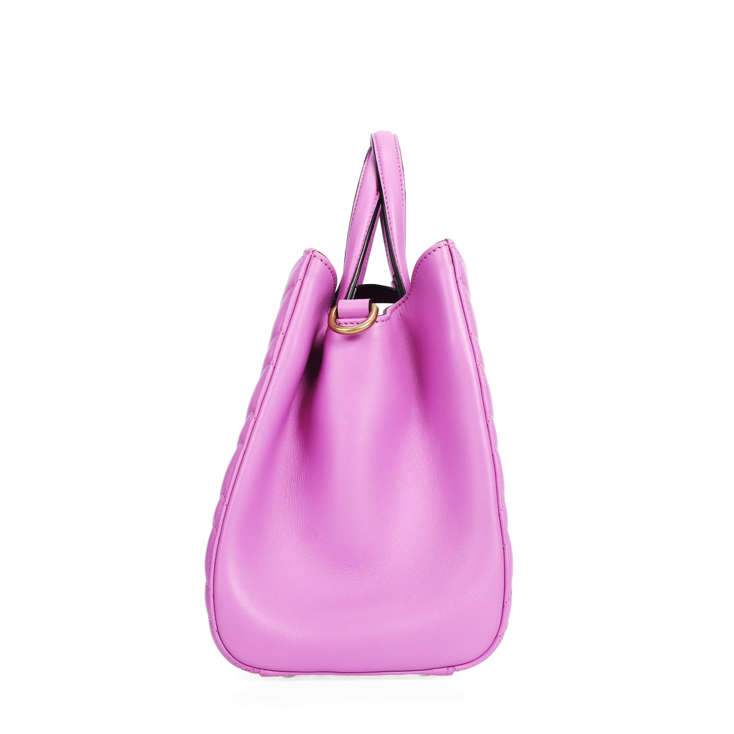 Pre-Owned Gucci Marmont Purple Calfskin Shoulder Bag 45812544