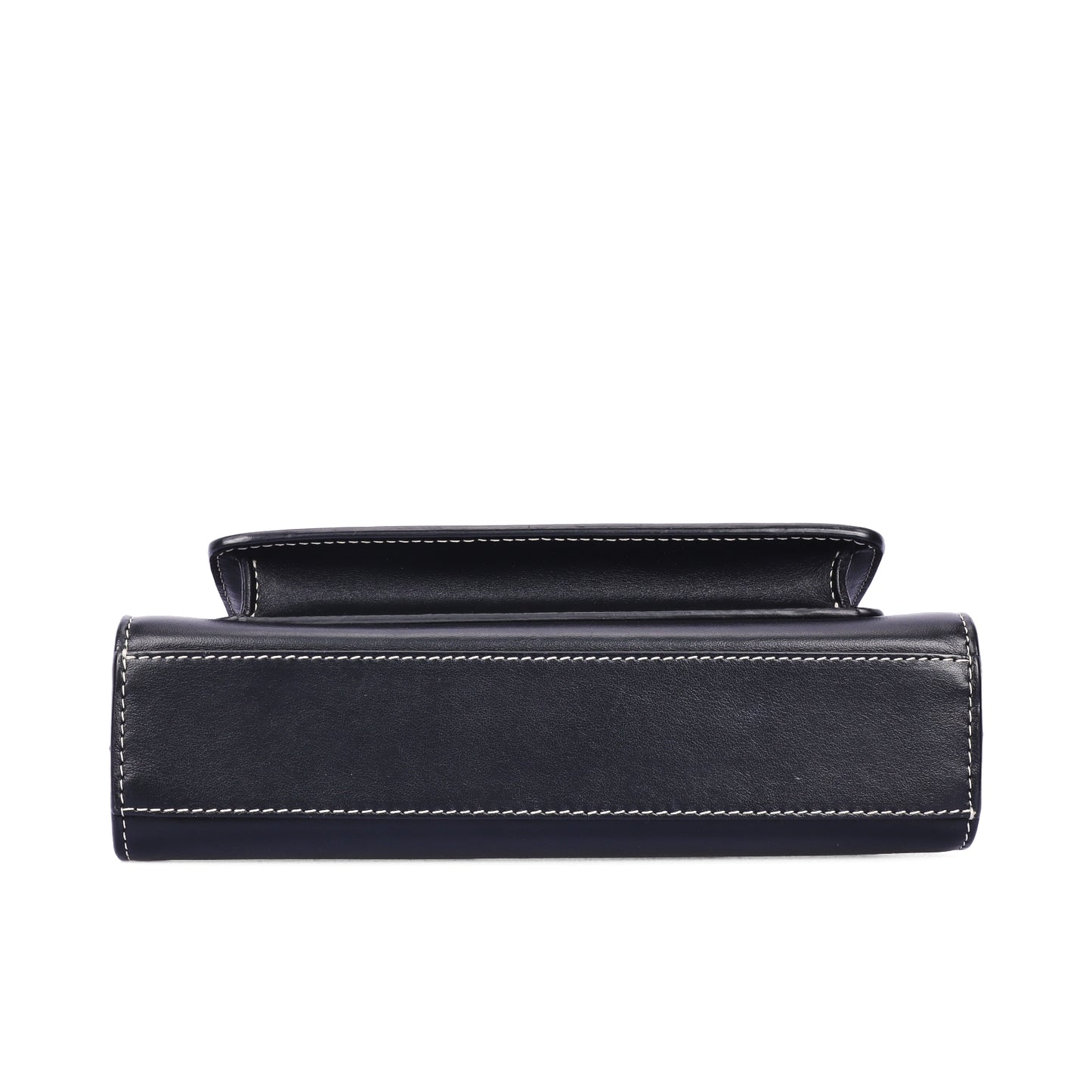 Pre-Owned Burberry Pocket Black Calfskin Top Handle Bag 47308687