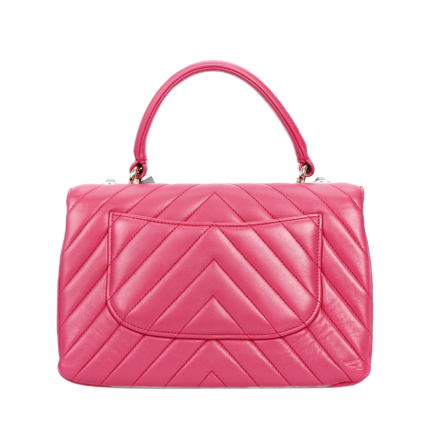 Pre-Owned Chanel Trendy CC Small Size Pink Calfskin Crossbody Bag 47704381 L