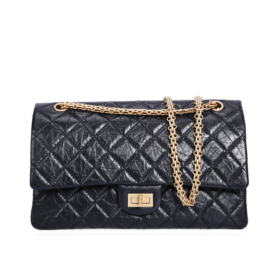 Pre-Owned Chanel Reissue Black Quilted Calfskin Leather Chain Shoulder Bag 48519536