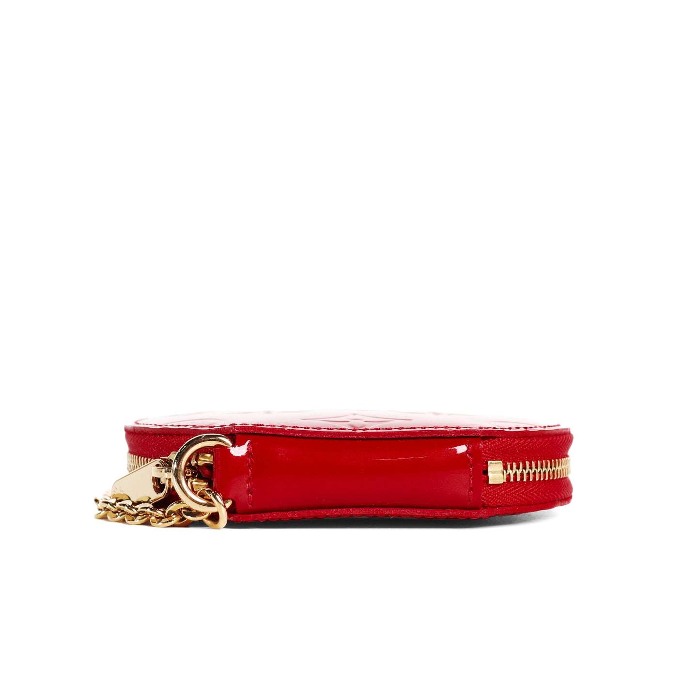Pre-Owned Louis Vuitton Round Red Patent Leather Coin Purse 48552911