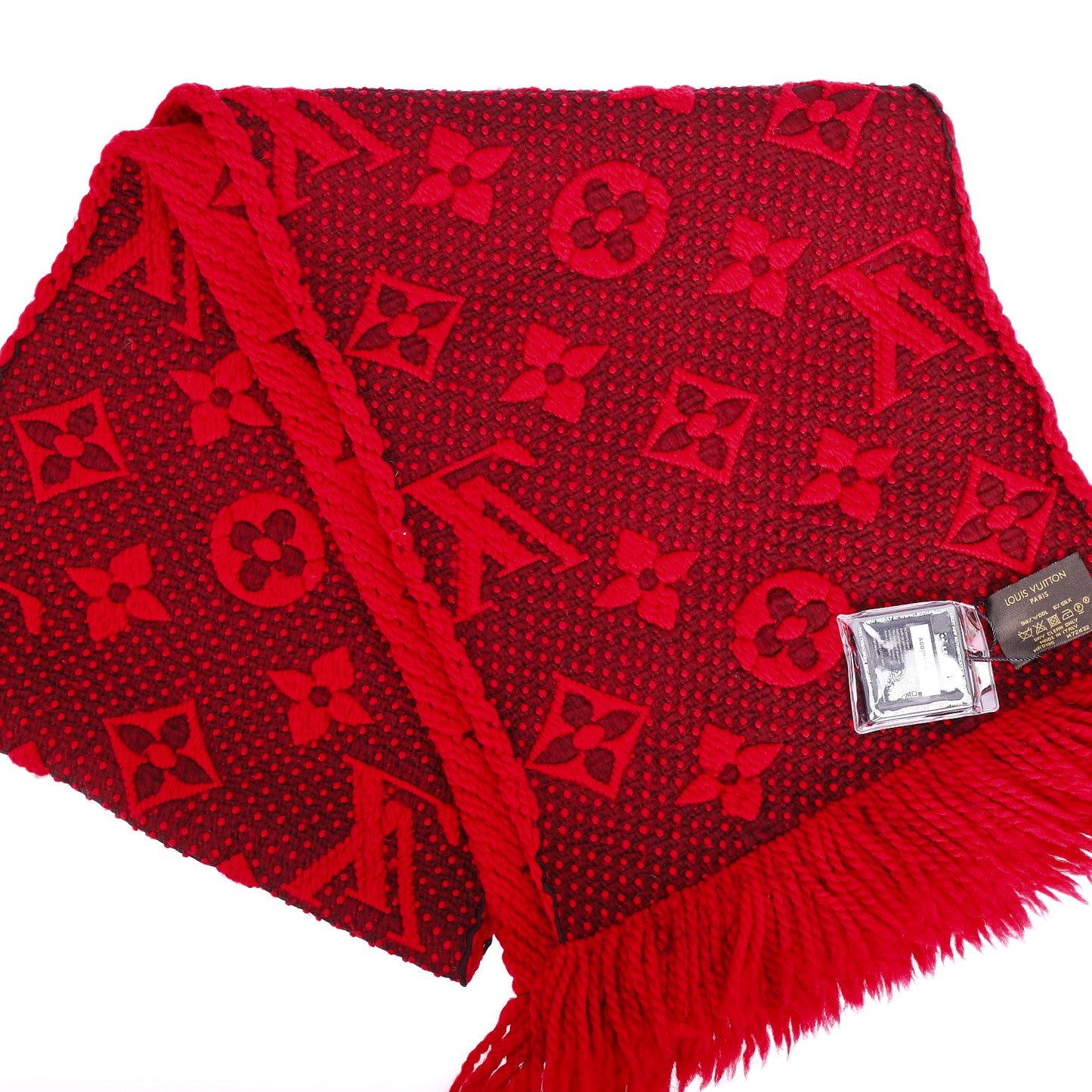 Pre-Owned Louis Vuitton Red Wool Scarf 48945051